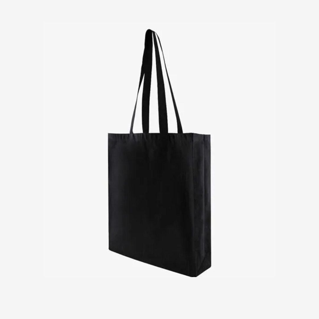 Black Cotton Shopper